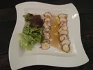 Rezept: Oktopus-Carpaccio in Limetten-Vinegrette Oktopus-Carpaccio in Limetten-Vinegrette - Rezept