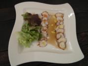Oktopus-Carpaccio in Limetten-Vinegrette - Rezept