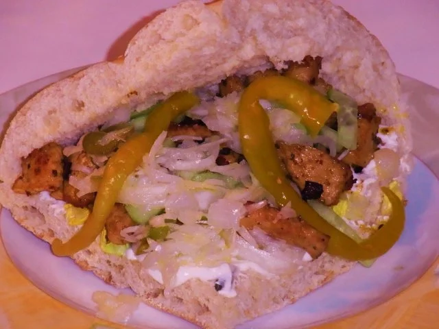Puten Gyros im Fladenbrot - Rezept