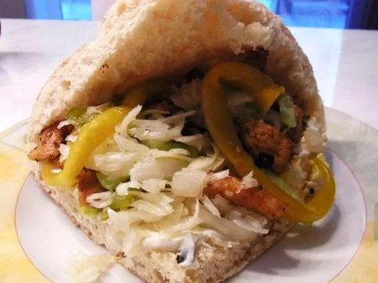 Puten Gyros im Fladenbrot - Rezept - Bild Nr. 7
