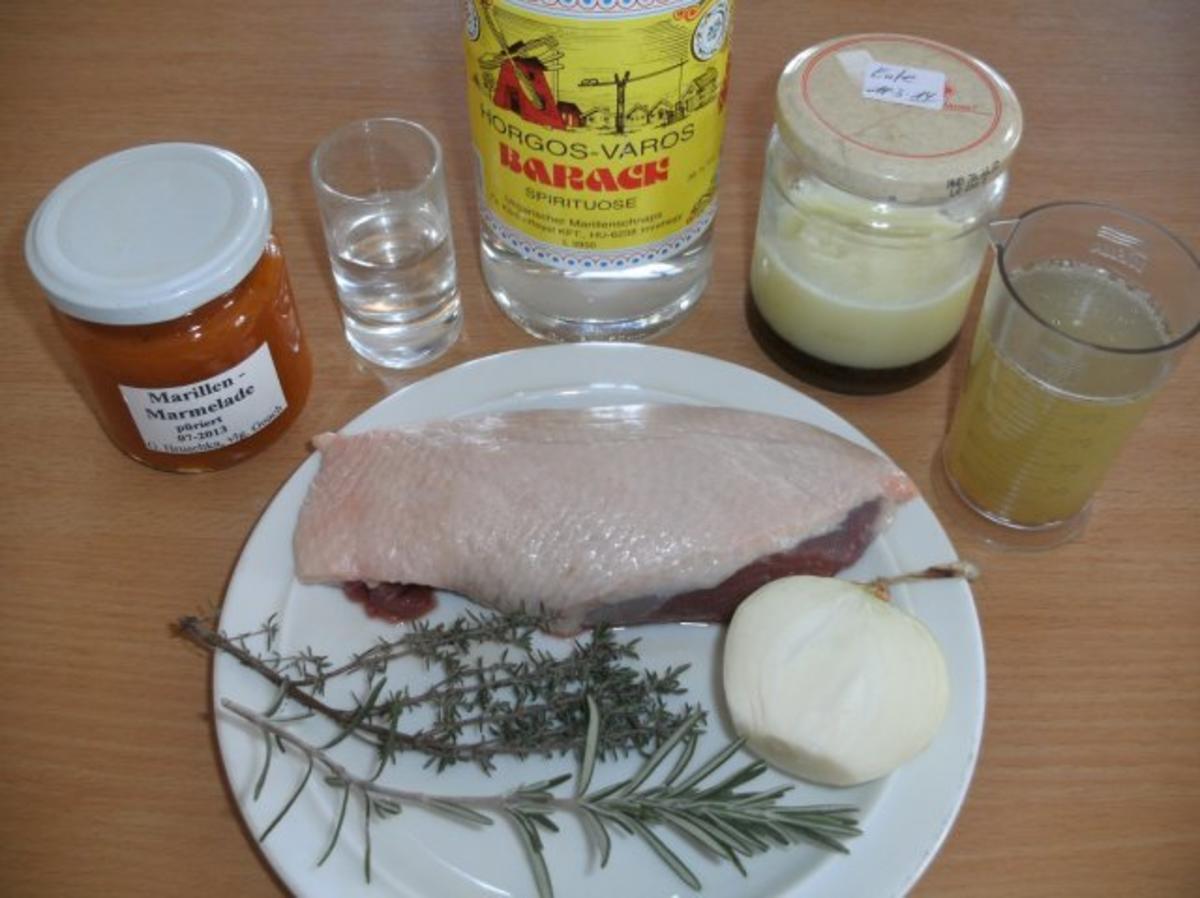 Fleisch: Entenbrust mit Marillensauce - Rezept - Bild Nr. 2