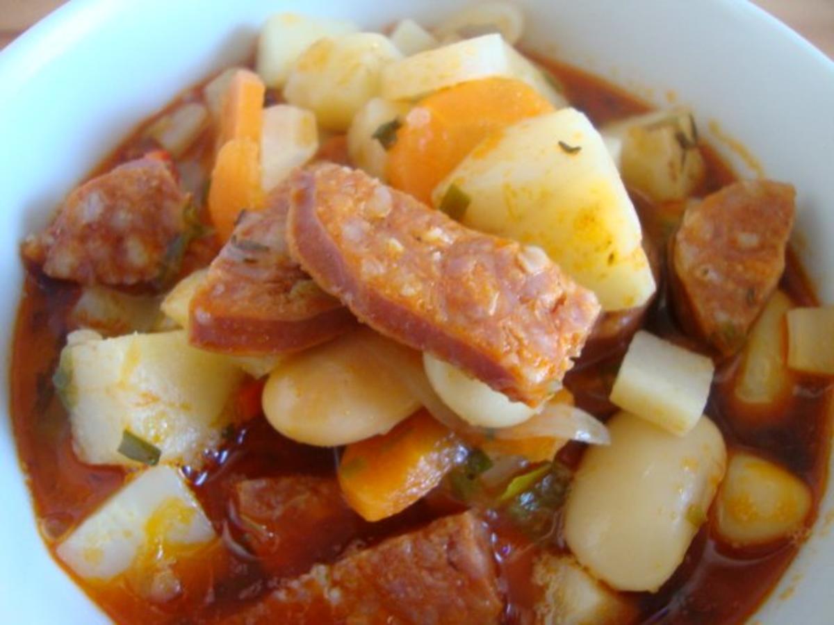 Spanische Bohnensuppe mit Chorizo - Rezept - Bild Nr. 14