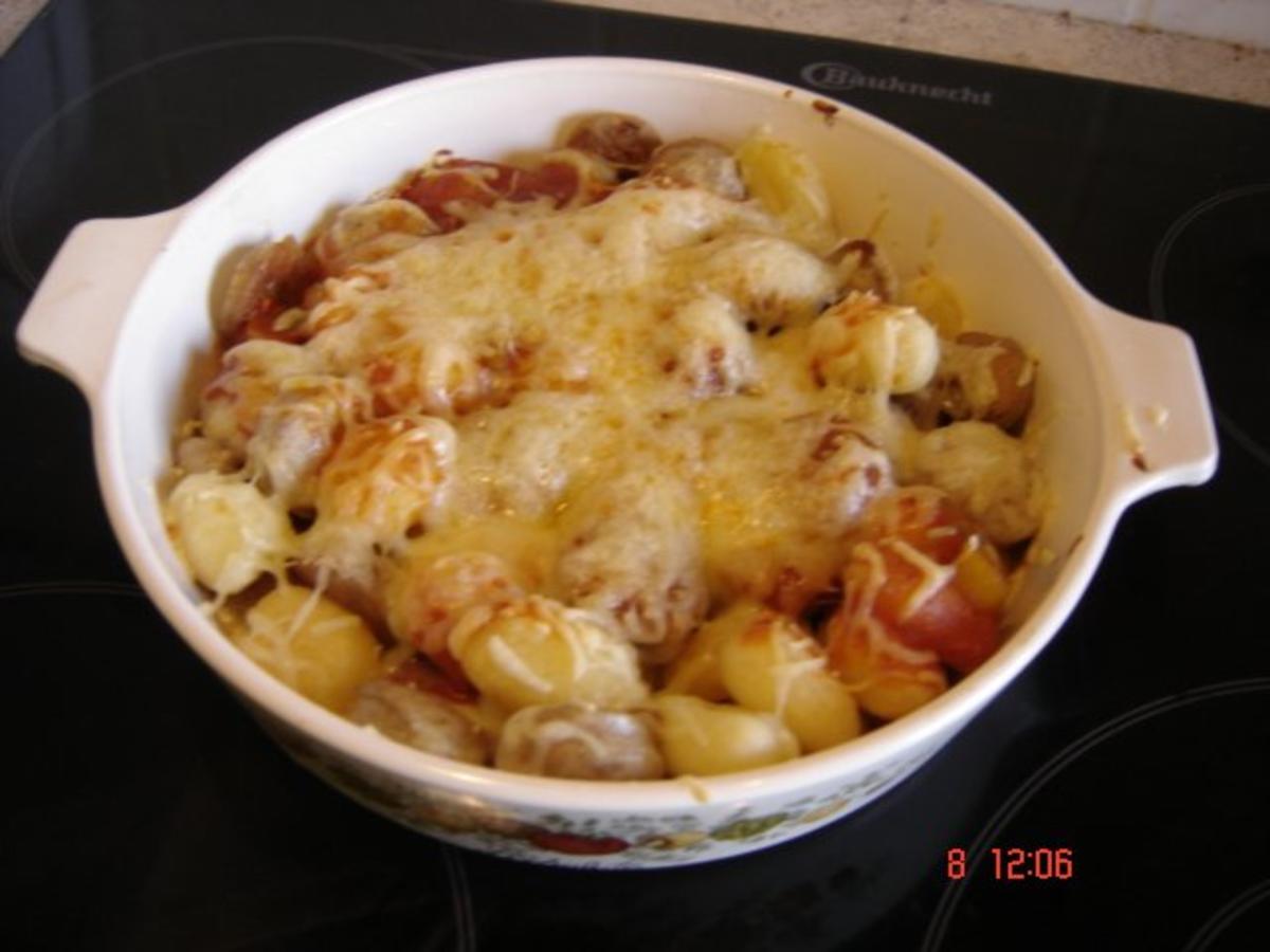 Bilder für Currywurst-Gnocchi-Auflauf Rezept