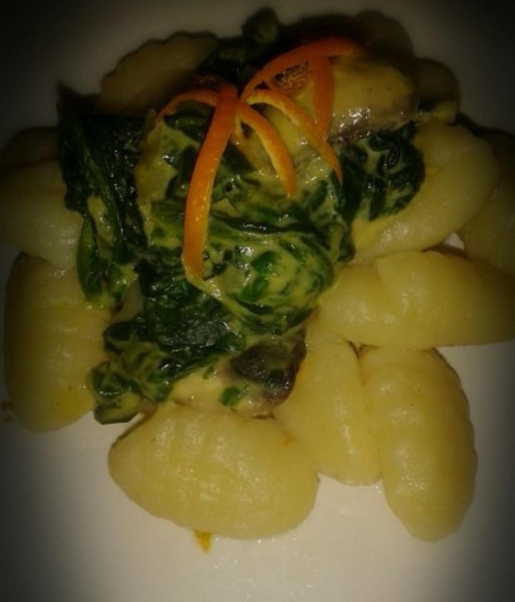 Gnocchi mit Spinat-Orangensauce - Rezept