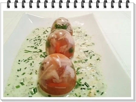 Rezept: Sülze - Ostereier auf Kräutersauce Bild Nr. 15 Sülze - Ostereier auf Kräutersauce - Rezept - Bild Nr. 15