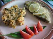 Fisch: Heilbutt mit Reis rot-grün - Rezept