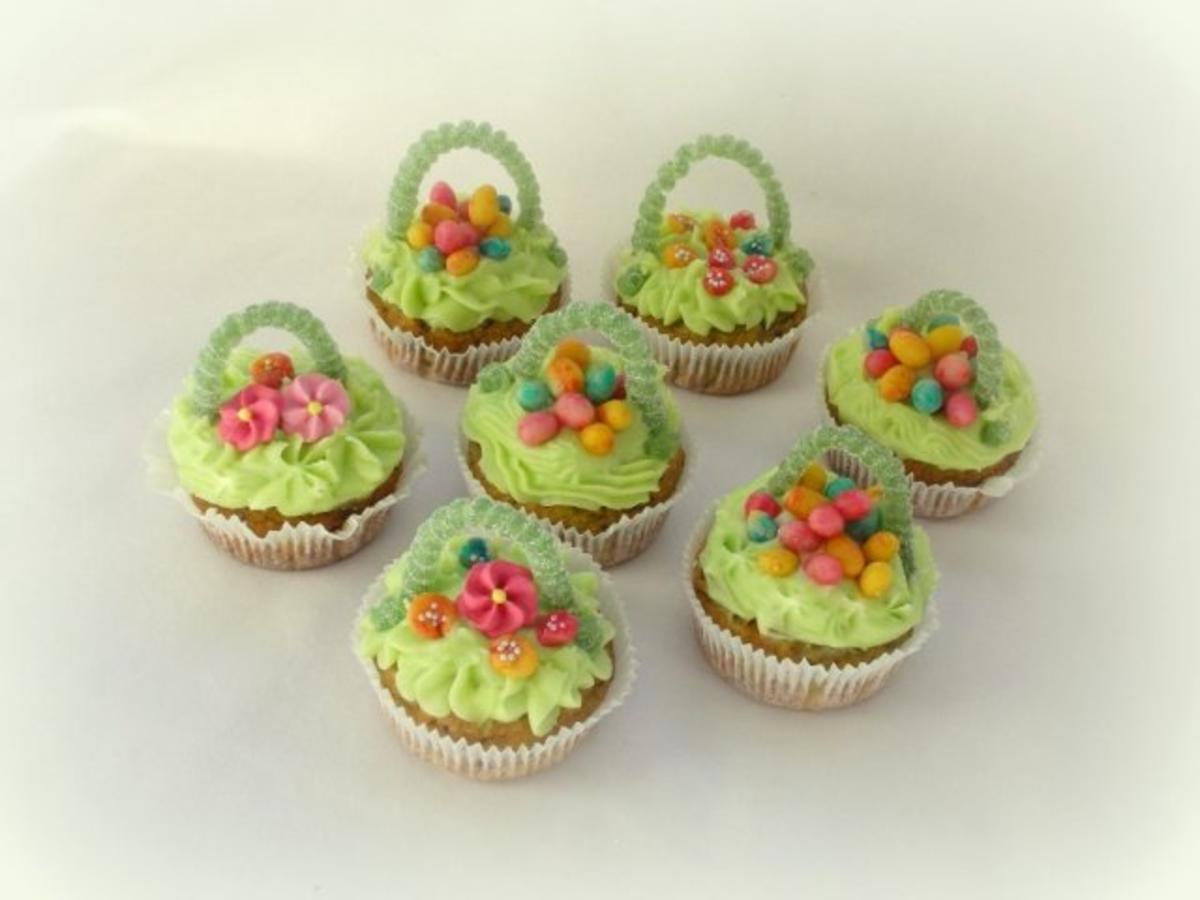 Bilder für Avocado Cupcakes - Frühlingskörbchen - Rezept