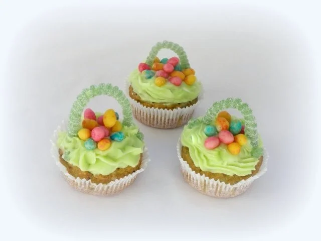 Rezept: Avocado Cupcakes - Frühlingskörbchen Bild Nr. 3 Avocado Cupcakes - Frühlingskörbchen - Rezept - Bild Nr. 3