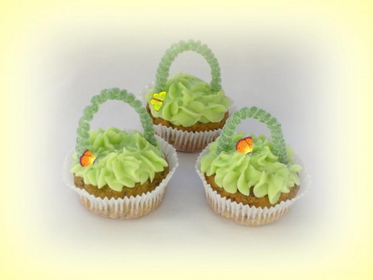 Avocado Cupcakes -   Frühlingskörbchen - Rezept - Bild Nr. 14