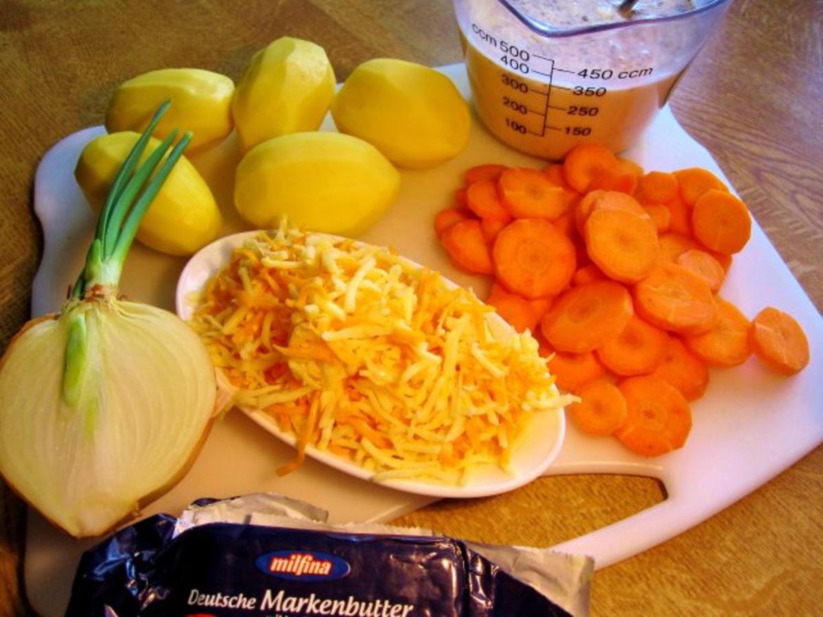 Kartoffel-Möhren-Gratin - Rezept - Bild Nr. 3