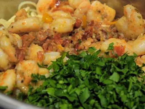 Rezept: Spaghetti mit würzigen Garnelen Bild Nr. 13 Spaghetti mit würzigen Garnelen - Rezept - Bild Nr. 13