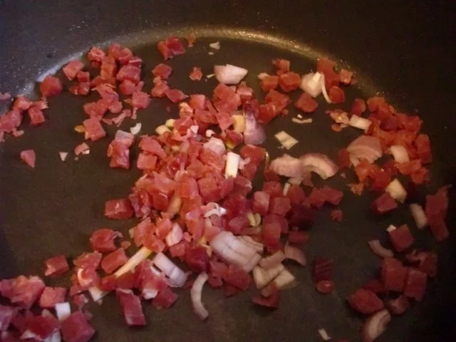 Rezept: Scholle mit Schinken und Garnelen Bild Nr. 2 Scholle mit Schinken und Garnelen - Rezept - Bild Nr. 2