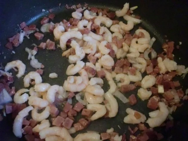 Rezept: Scholle mit Schinken und Garnelen Bild Nr. 3 Scholle mit Schinken und Garnelen - Rezept - Bild Nr. 3