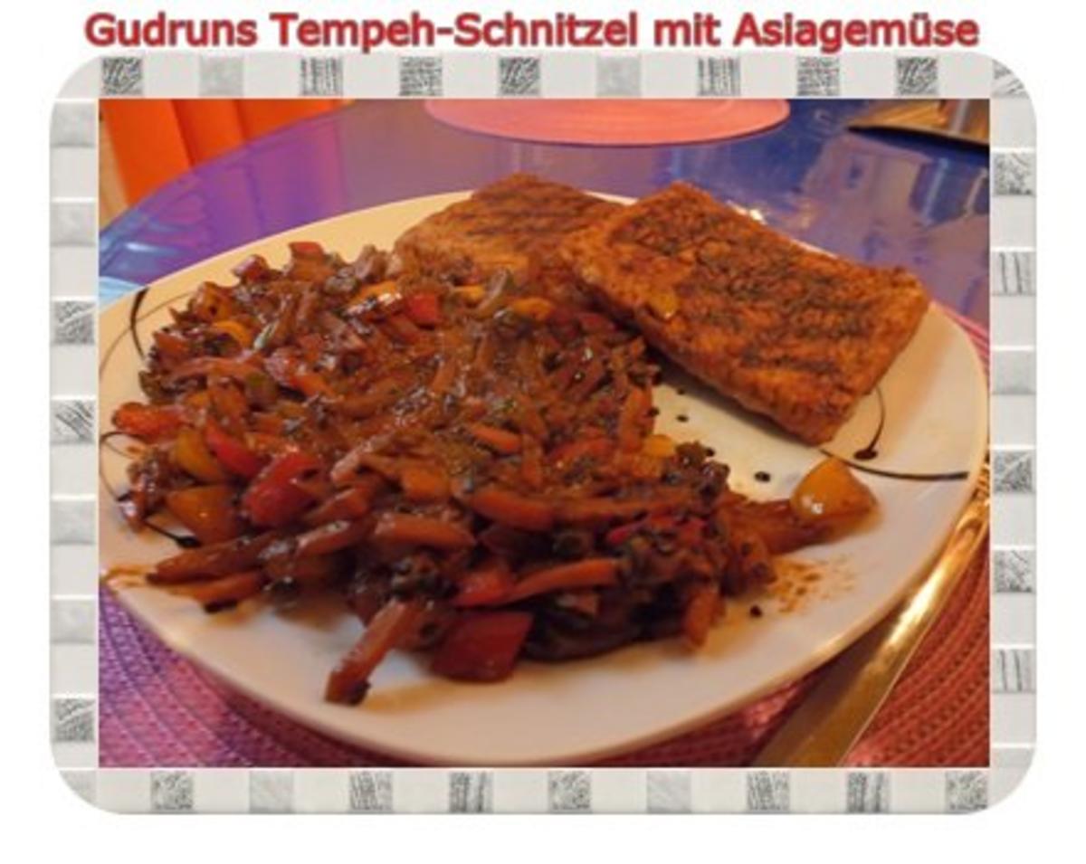 Vegetarisch: Tempeh-Schnitzel mit Asiagemüse - Rezept