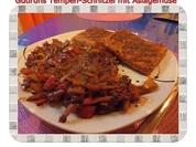 Vegetarisch: Tempeh-Schnitzel mit Asiagemüse - Rezept