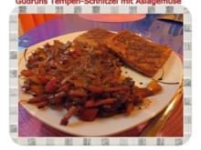 Vegetarisch: Tempeh-Schnitzel mit Asiagemüse - Rezept
