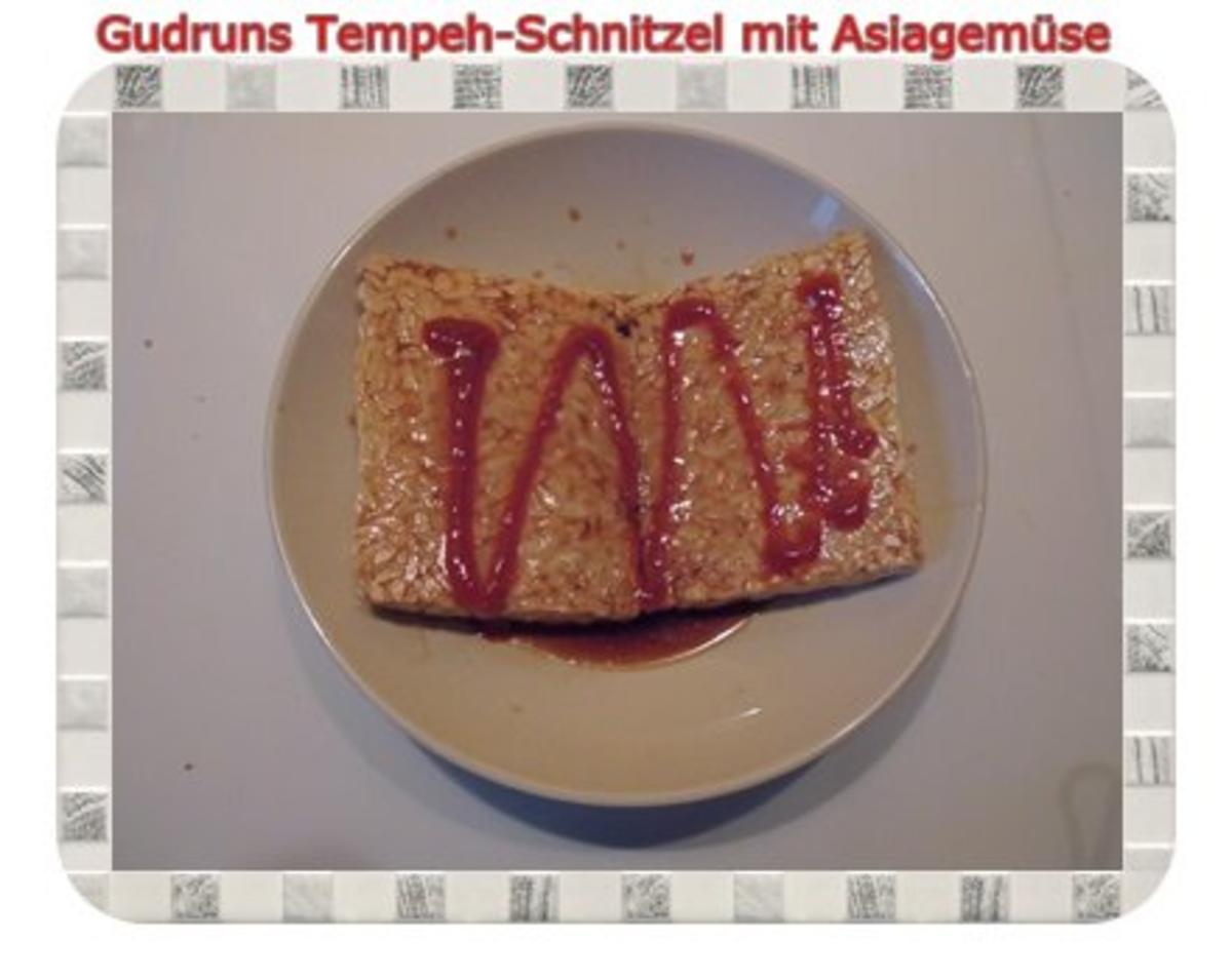 Vegetarisch: Tempeh-Schnitzel mit Asiagemüse - Rezept - Bild Nr. 4
