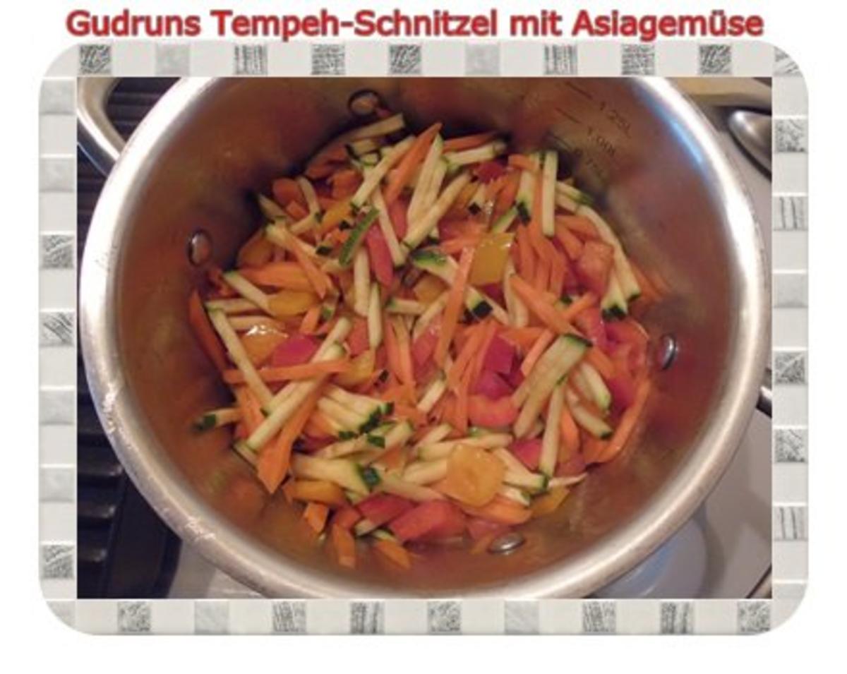 Vegetarisch: Tempeh-Schnitzel mit Asiagemüse - Rezept - Bild Nr. 8