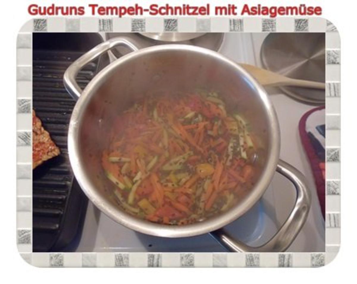 Vegetarisch: Tempeh-Schnitzel mit Asiagemüse - Rezept - Bild Nr. 9