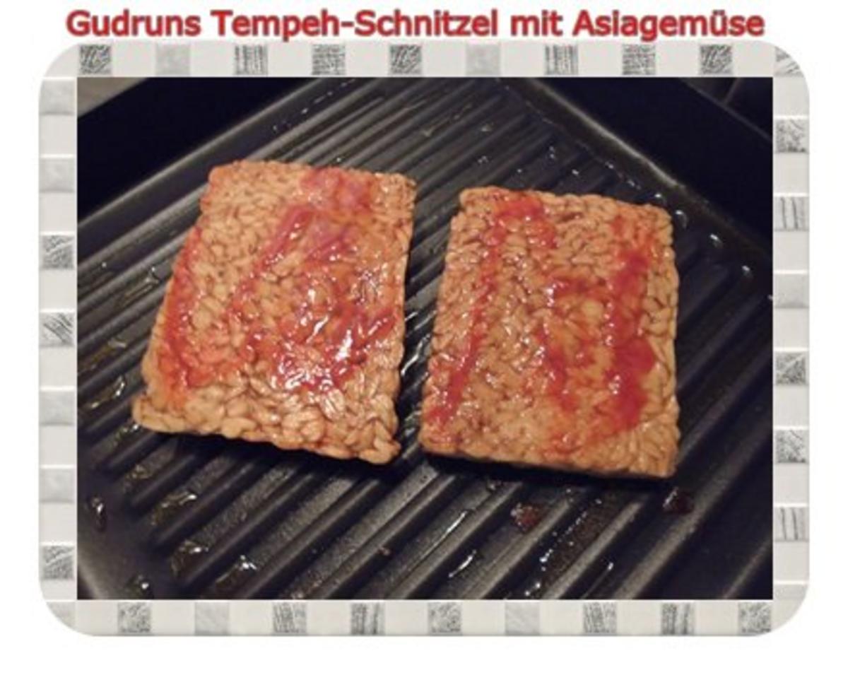 Vegetarisch: Tempeh-Schnitzel mit Asiagemüse - Rezept - Bild Nr. 10
