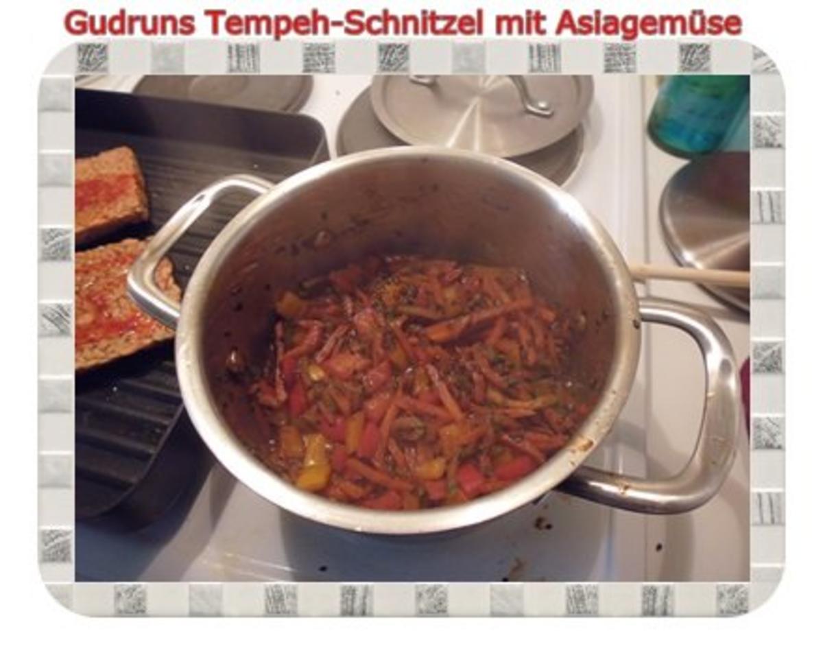Vegetarisch: Tempeh-Schnitzel mit Asiagemüse - Rezept - Bild Nr. 11