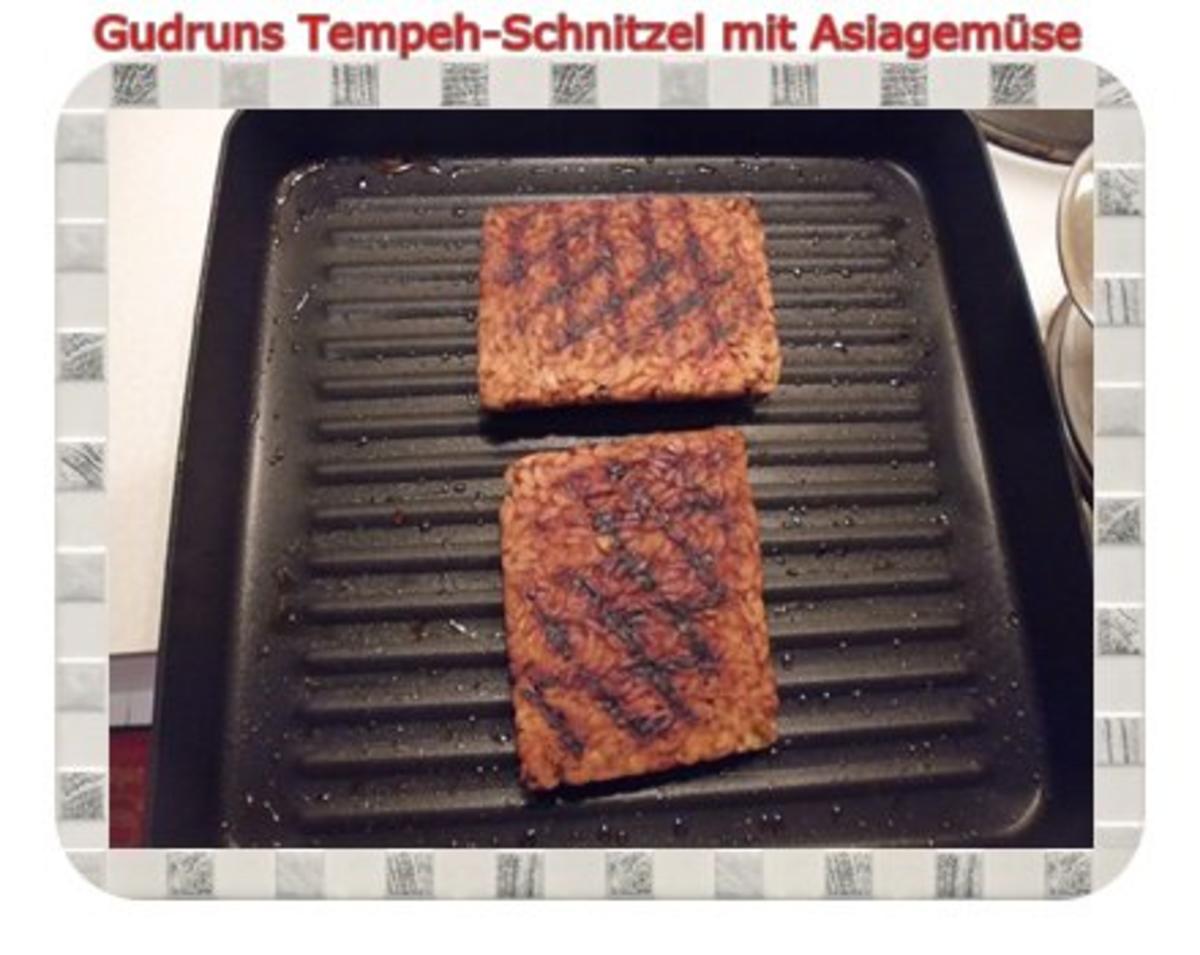 Vegetarisch: Tempeh-Schnitzel mit Asiagemüse - Rezept - Bild Nr. 13