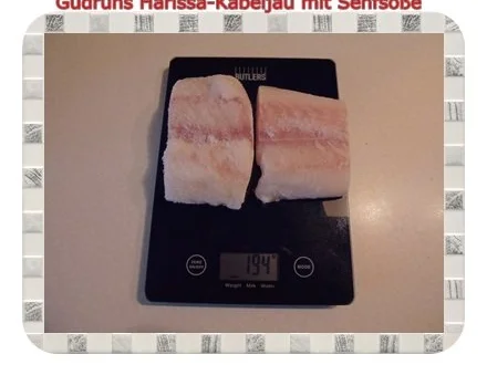 Fisch: Harissa-Kabeljau mit Senfsoße und Duftreis - Rezept - Bild Nr. 2