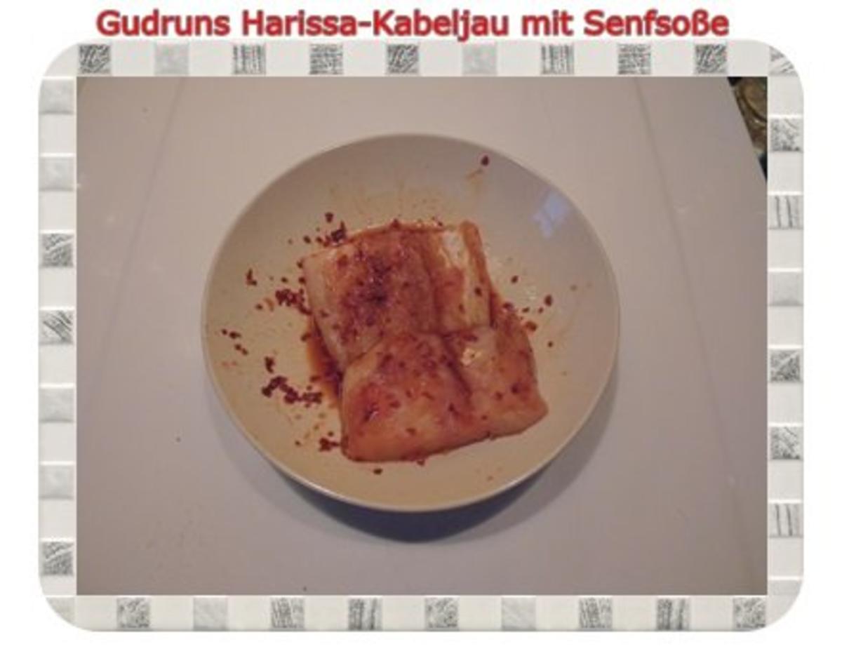 Fisch: Harissa-Kabeljau mit Senfsoße und Duftreis - Rezept - Bild Nr. 4