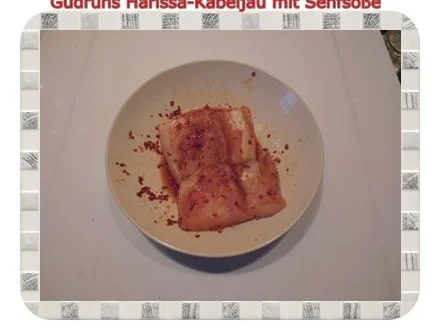 Fisch: Harissa-Kabeljau mit Senfsoße und Duftreis - Rezept - Bild Nr. 4