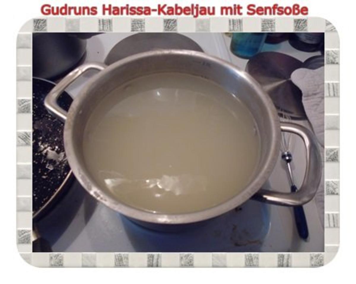 Fisch: Harissa-Kabeljau mit Senfsoße und Duftreis - Rezept - Bild Nr. 7