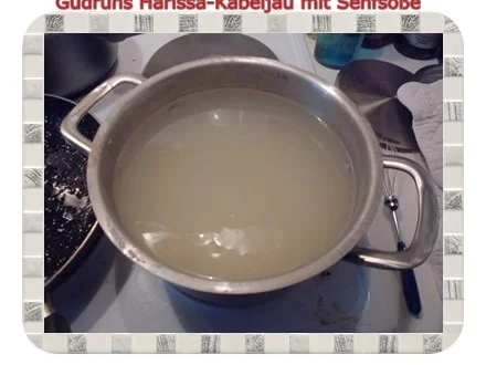 Fisch: Harissa-Kabeljau mit Senfsoße und Duftreis - Rezept - Bild Nr. 7