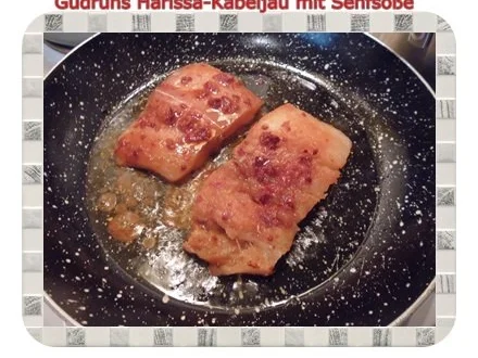 Fisch: Harissa-Kabeljau mit Senfsoße und Duftreis - Rezept - Bild Nr. 9