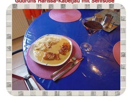 Fisch: Harissa-Kabeljau mit Senfsoße und Duftreis - Rezept - Bild Nr. 11