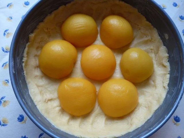 Rezept: Käsekuchen mit Pfirsich Bild Nr. 5 Käsekuchen mit Pfirsich - Rezept - Bild Nr. 5