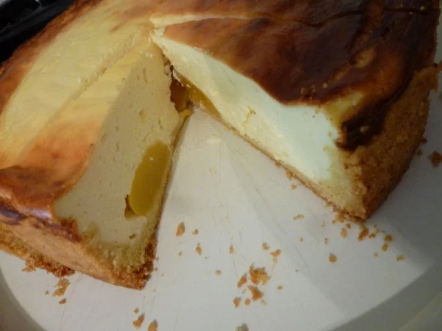 Rezept: Käsekuchen mit Pfirsich Bild Nr. 2 Käsekuchen mit Pfirsich - Rezept - Bild Nr. 2