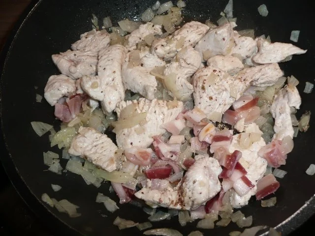 Rezept: Putengeschnetzeltes auf Spinatbett ! Bild Nr. 4 Putengeschnetzeltes auf Spinatbett ! - Rezept - Bild Nr. 4