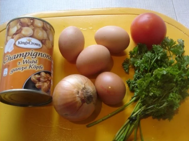 Omelett mit Champignonfüllung - Rezept - Bild Nr. 2
