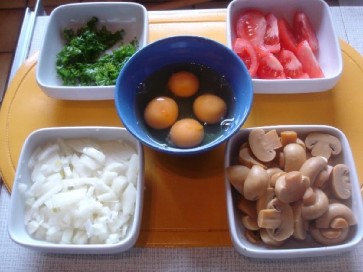 Omelett mit Champignonfüllung - Rezept - Bild Nr. 4