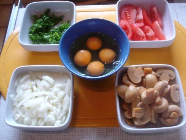 Omelett mit Champignonfüllung - Rezept - Bild Nr. 4