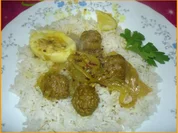 Beaf-Curry mit Reis nach Sidek - Rezept