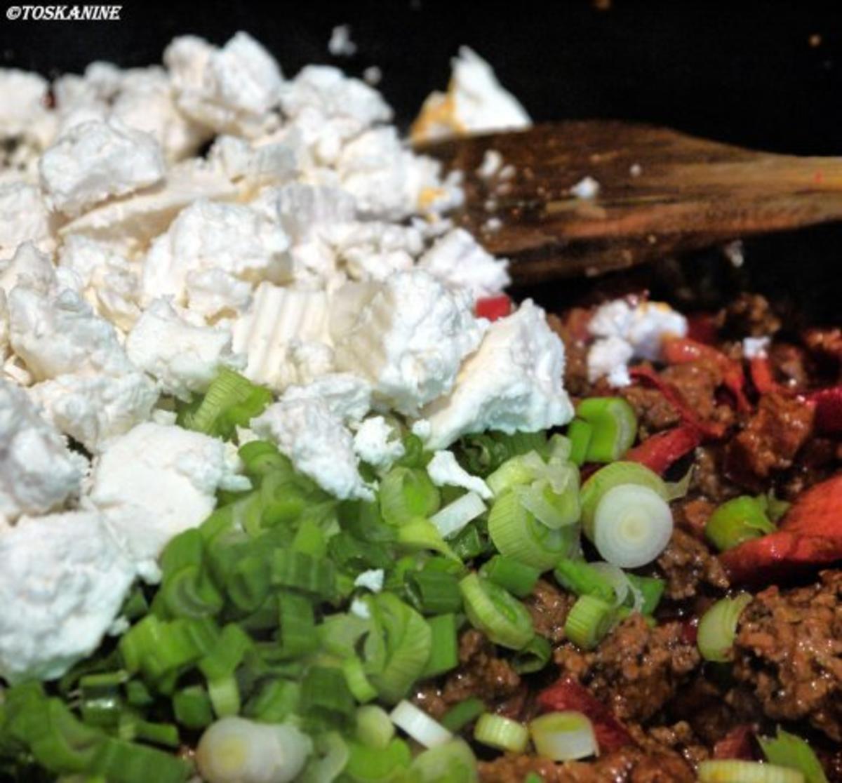 Paprika-Hackpfanne mit Ziegenfeta - Rezept - Bild Nr. 12