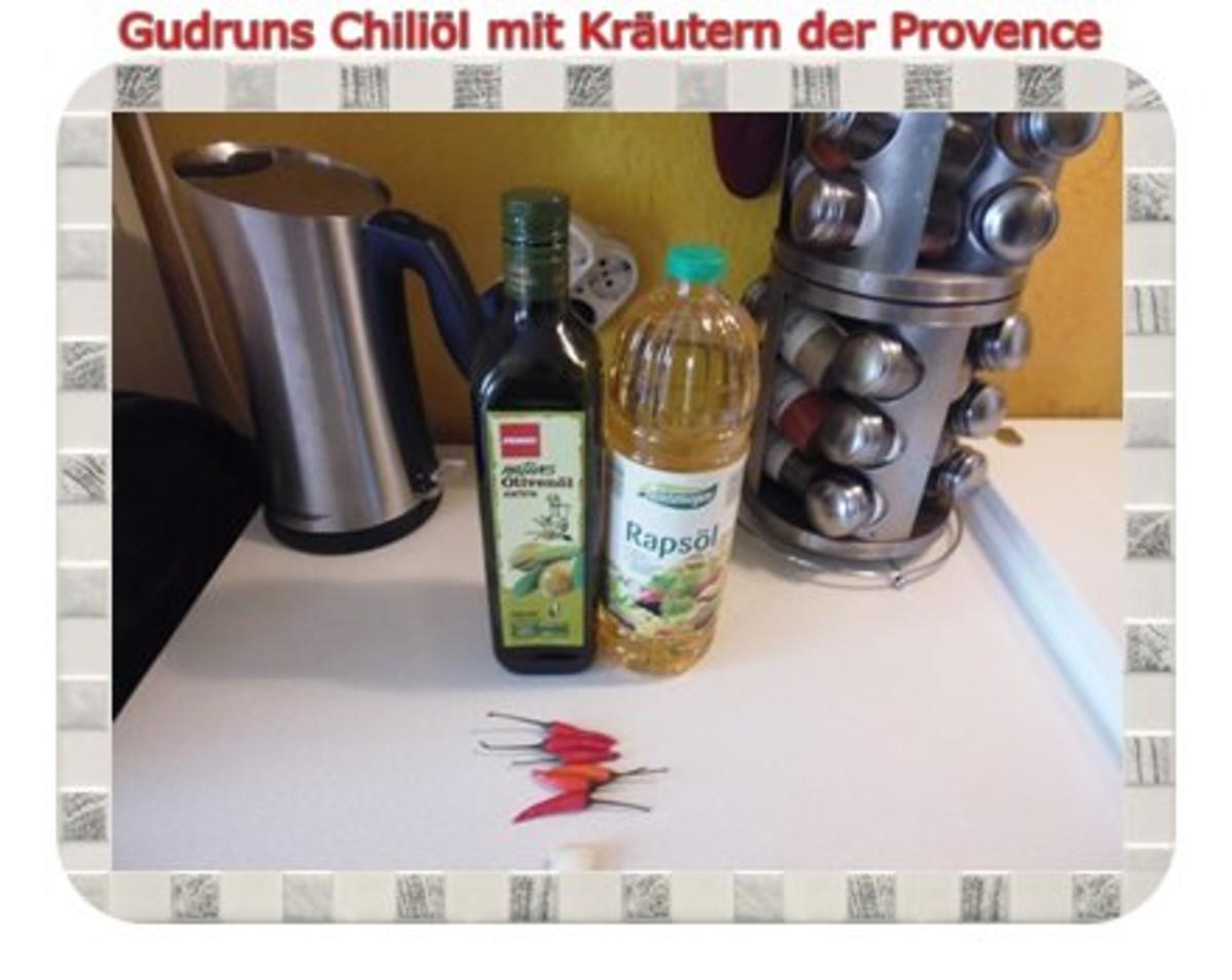 Öl: Chiliöl mit Kräutern der Provence - Rezept - Bild Nr. 2
