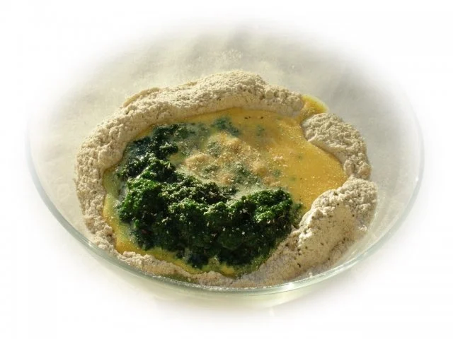 Spinat-Spätzle mit Gorgonzolasauce und Spiegelei - Rezept - Bild Nr. 7