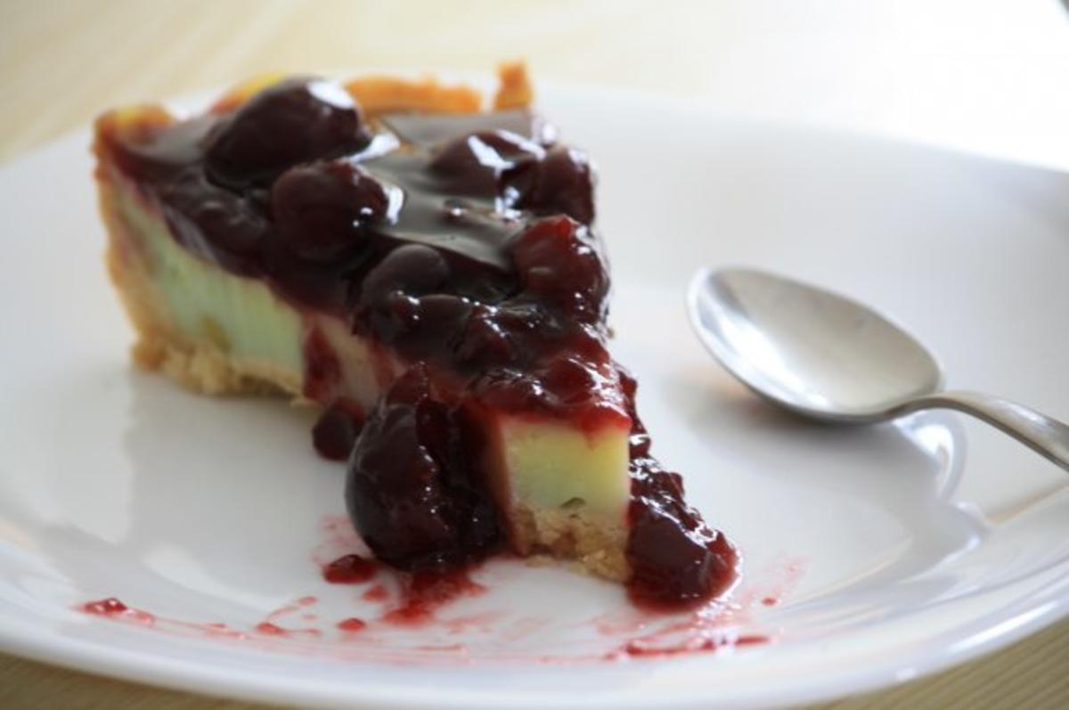 Kuchen: Pudding²-Kirsch-Tarte - Rezept
