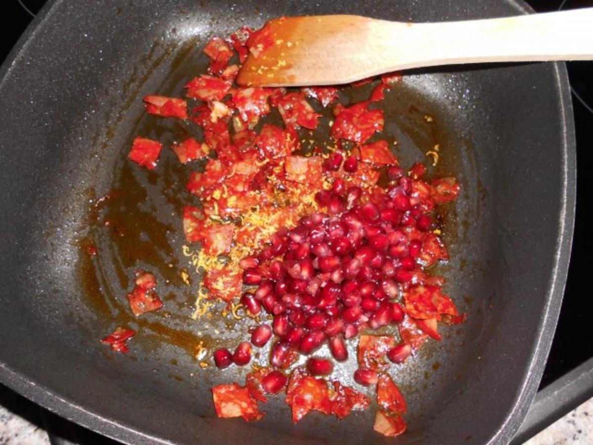 Skrei mit Chorizo und Granatapfel>> - Rezept - Bild Nr. 6