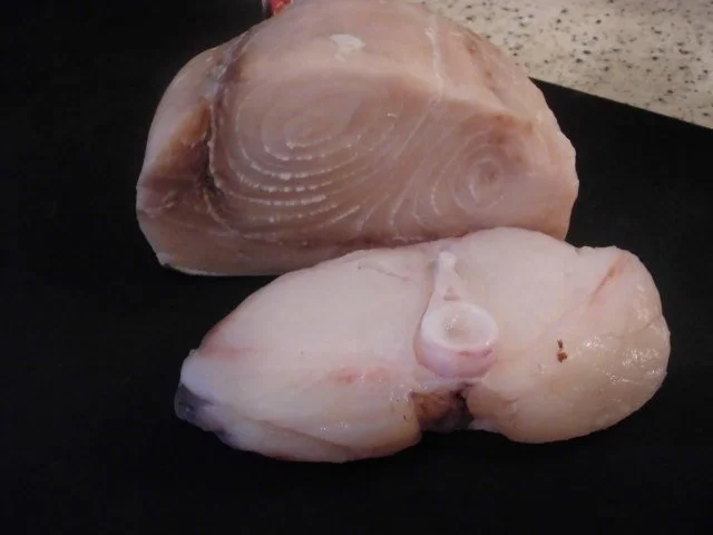 Schwertfisch u. Seeteufel mit NT gegart, dazu Kartoffelsalat und Cerrytomaten in Balsamico - Rezept - Bild Nr. 3