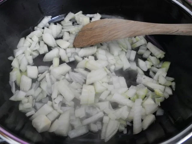 Vegan : Ostermenü Hauptgang : Vegane  Ente mit Kokos - Apfel - Rotkohl und Salzkartoffel - Rezept - Bild Nr. 5