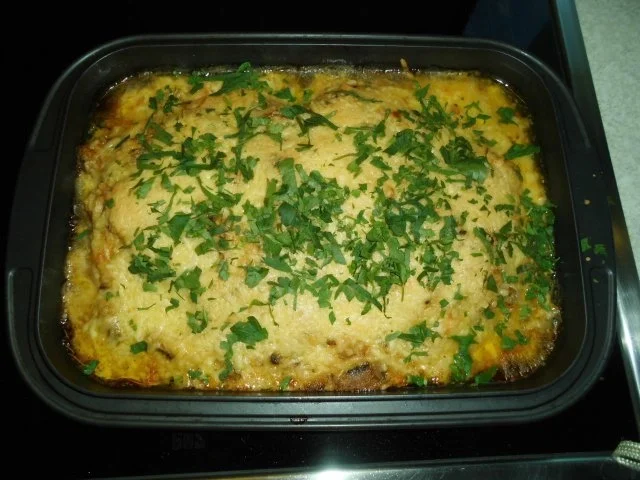 Rezept: Fischfilet schwimmt davon mit gebratenem Champignon Fischfilet schwimmt davon mit gebratenem Champignon - Rezept