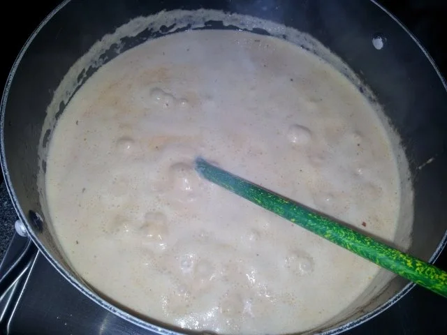 Fisch: Lachs in Dill -  Sahne - Soße zu Bandnudeln - Rezept - Bild Nr. 9