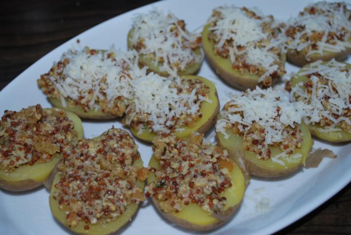 Ofenkartoffeln mit Senf-Parmesan-Kruste - Rezept - Bild Nr. 2